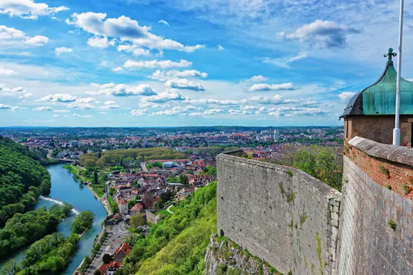 Besançon depuis la Citadelle de Vauban